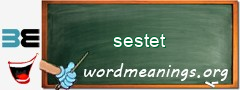 WordMeaning blackboard for sestet